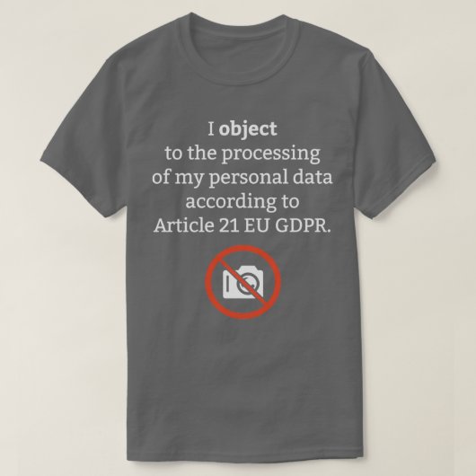 Privacy GDPR Jura T-shirt (Design voorkant)