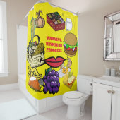 Privacy gordijn voor mensen die eten in het bad (In situ)