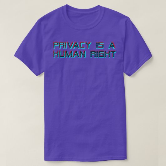 Privacy is een mensenrecht 3D T-shirt (Design voorkant)