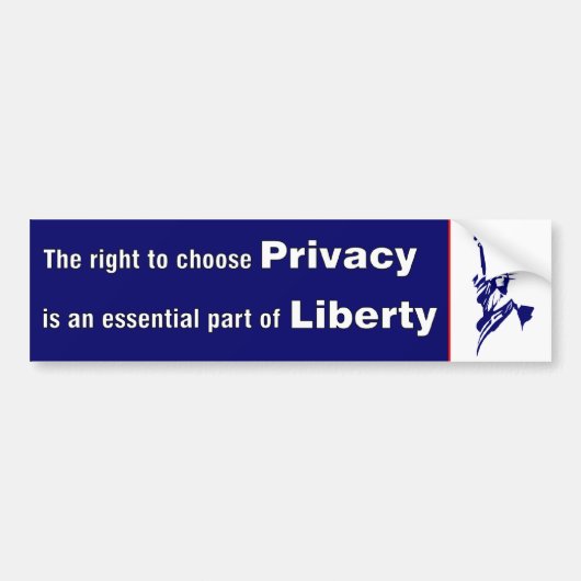 Privacy is Liberty Bumpersticker (Voorkant)