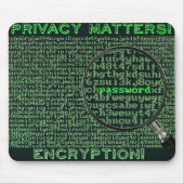Privacy matters 128 bit mousepad, encryption muismat (Voorkant)