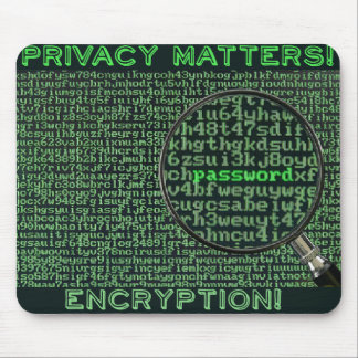 Privacy matters 128 bit mousepad, encryption muismat