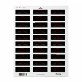 Privacy Protection Act sticker, zwart label (Full Sheet)