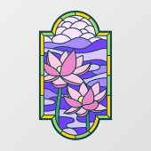 Privacy van Lotus Flower Glas in lood Raamsticker (Vel)