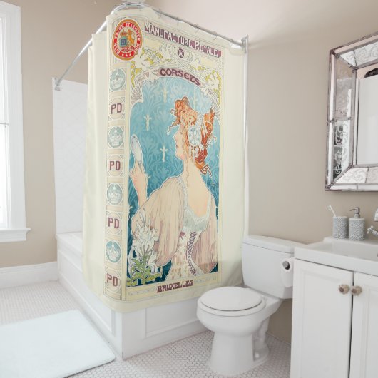 Privat Livemont - Real Manufacturer of Corsets Douchegordijn (In situ)