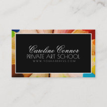 Private Art School Zwart & Wit Vetgedrukte Kaart
