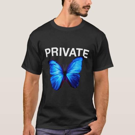Private Blue Butterfly Club Europa Utopia T-shirt (Voorkant)