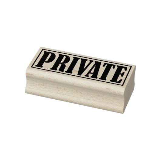 Private Business Kantoor ingelijst eenvoudig woord Rubberstempel (Stempel)