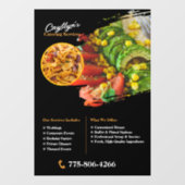 Private Catering Custom Window Cling Raamsticker (Vel)