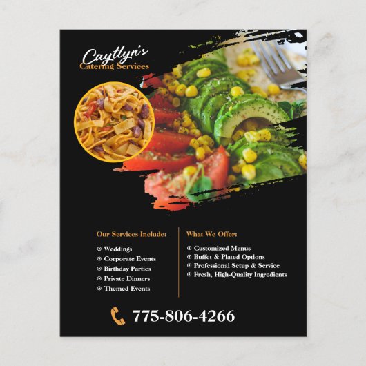 Private Catering Services Custom Flyer (Voorkant)