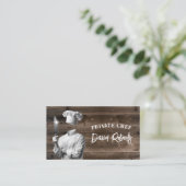 Private Chef Professionele Hout Achtergrond Visitekaartje (Staand voorkant)