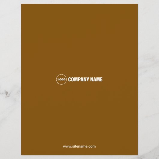 Private Chef Services Custom Flyer (Achterkant)