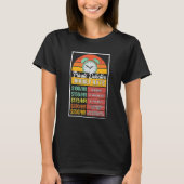 Private detective Hourly Rate Gag T-shirt (Voorkant)