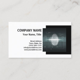 Private Detective Investigator Fingerprint Kaart Visitekaartje