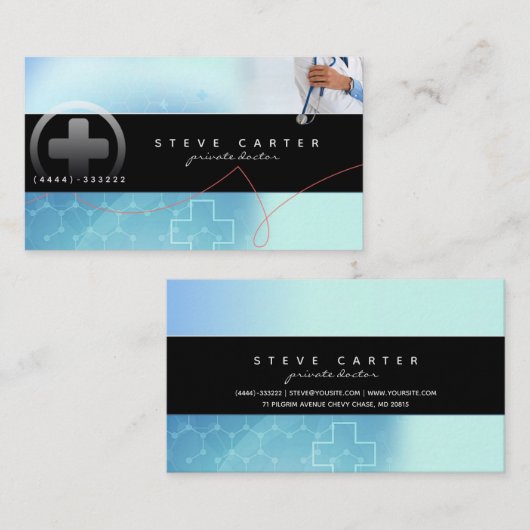 Private Doctor Klinisch Visitekaartje (Voorkant / Achterkant)