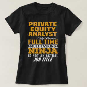 private-equityanalist t-shirt