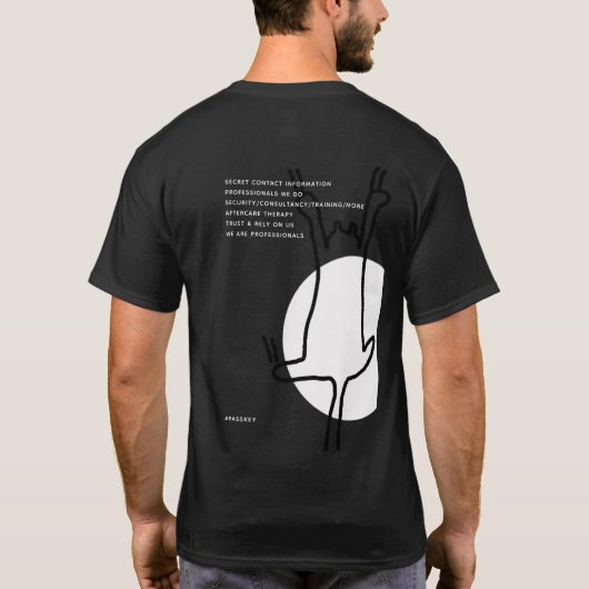 Private Eye/Detective Agent T-shirt (Achterkant)
