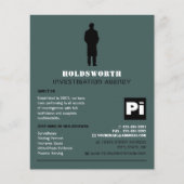 Private Eye Logo, privé rechercheur Flyer (Voorkant)