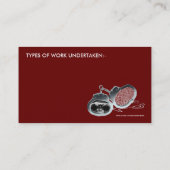 Private Eye Visitekaartje (Achterkant)