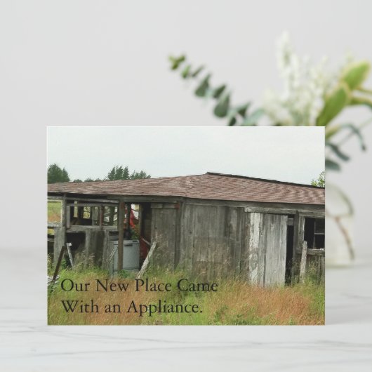 Private Fun Change of Address Kaart: Gratis Toeste Aankondiging (Staand voorkant)