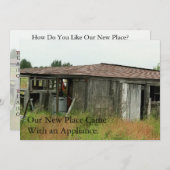 Private Fun Change of Address Kaart: Gratis Toeste Aankondiging (Voorkant / Achterkant)