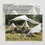 Private Funny Adreswijziging Kaart - Kamp (Voorkant / Achterkant)