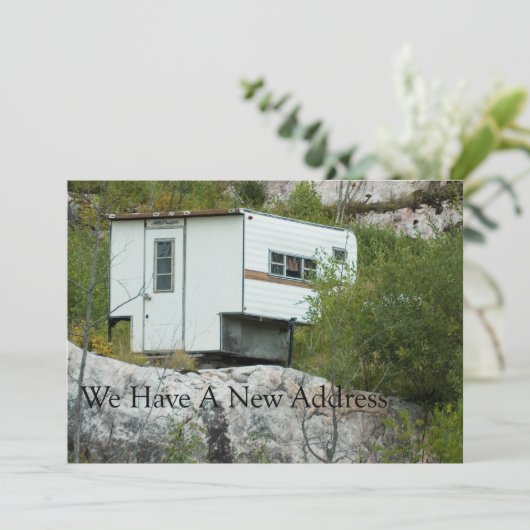 Private Funny Wijziging van adres Kaart - Lost Cam (Staand voorkant)