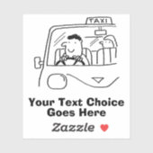 Private Hire & Taxi service Sticker (Vel)