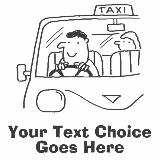Private Hire & Taxi service Sticker (Voorkant)