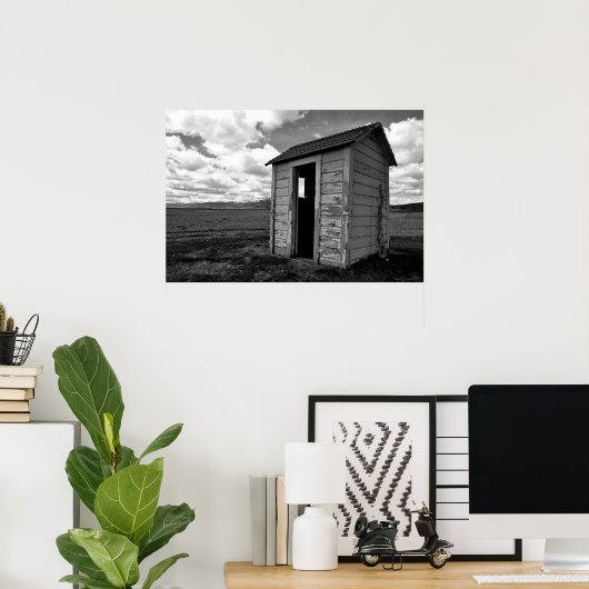 Private Idaho Outhouse Poster (Thuiskantoor)