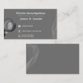 private investigator business cards Detective Visitekaartje (Voorkant / Achterkant)