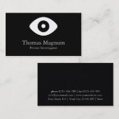 Private Investigator Eye Visitekaartje (Voorkant / Achterkant)