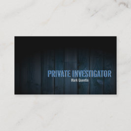 Private Investigator Visitekaartje Dark Wood