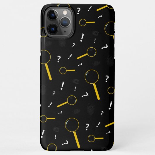 Private Investigator Zwart iPhone Hoesje (Achterkant)