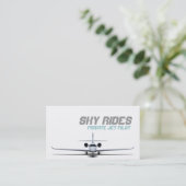 Private Jet Plane Pilot Sale Visitekaartje (Staand voorkant)