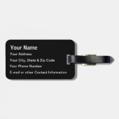 Private Jet Vliegtuig Bagagelabel (Achterkant horizontaal)