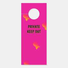 Private Keep Out/Quiet Sleeping Baby Deurhanger