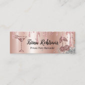 Private Party Bartender Bar Catering Drinken Mini Visitekaartje (Voorkant)