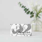 Private Party Bartender Silver Visitekaartje (Staand voorkant)