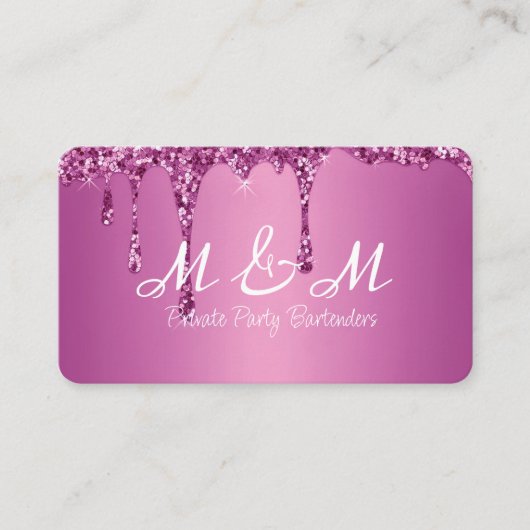 Private Party Bartender voor uw speciale evenement Visitekaartje (Voorkant)