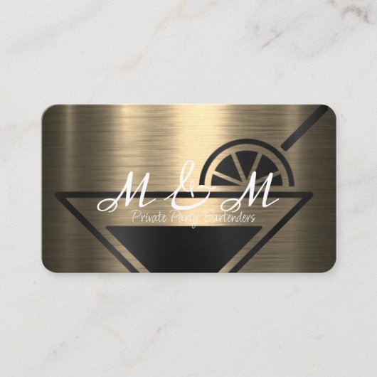 Private Party Bartender voor uw speciale evenement Visitekaartje (Voorkant)