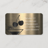 Private Party Bartender voor uw speciale evenement Visitekaartje (Achterkant)