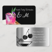 Private Party Bartender voor uw speciale evenement Visitekaartje (Voorkant / Achterkant)