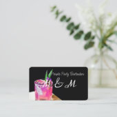 Private Party Bartender voor uw speciale evenement Visitekaartje (Staand voorkant)