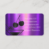 Private Party Bartender voor uw speciale evenement Visitekaartje (Achterkant)