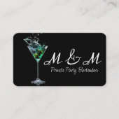 Private Party Bartender voor uw speciale evenement Visitekaartje (Voorkant)