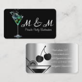 Private Party Bartender voor uw speciale evenement Visitekaartje (Voorkant / Achterkant)