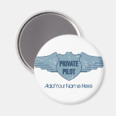 Private Pilot Blue Wings Magneet (Voorkant / Achterkant)