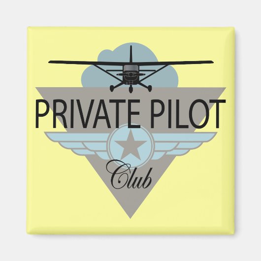 Private Pilot Club Magneet (Voorkant)