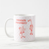 Private Property Flamingos Koffiemok (Links)